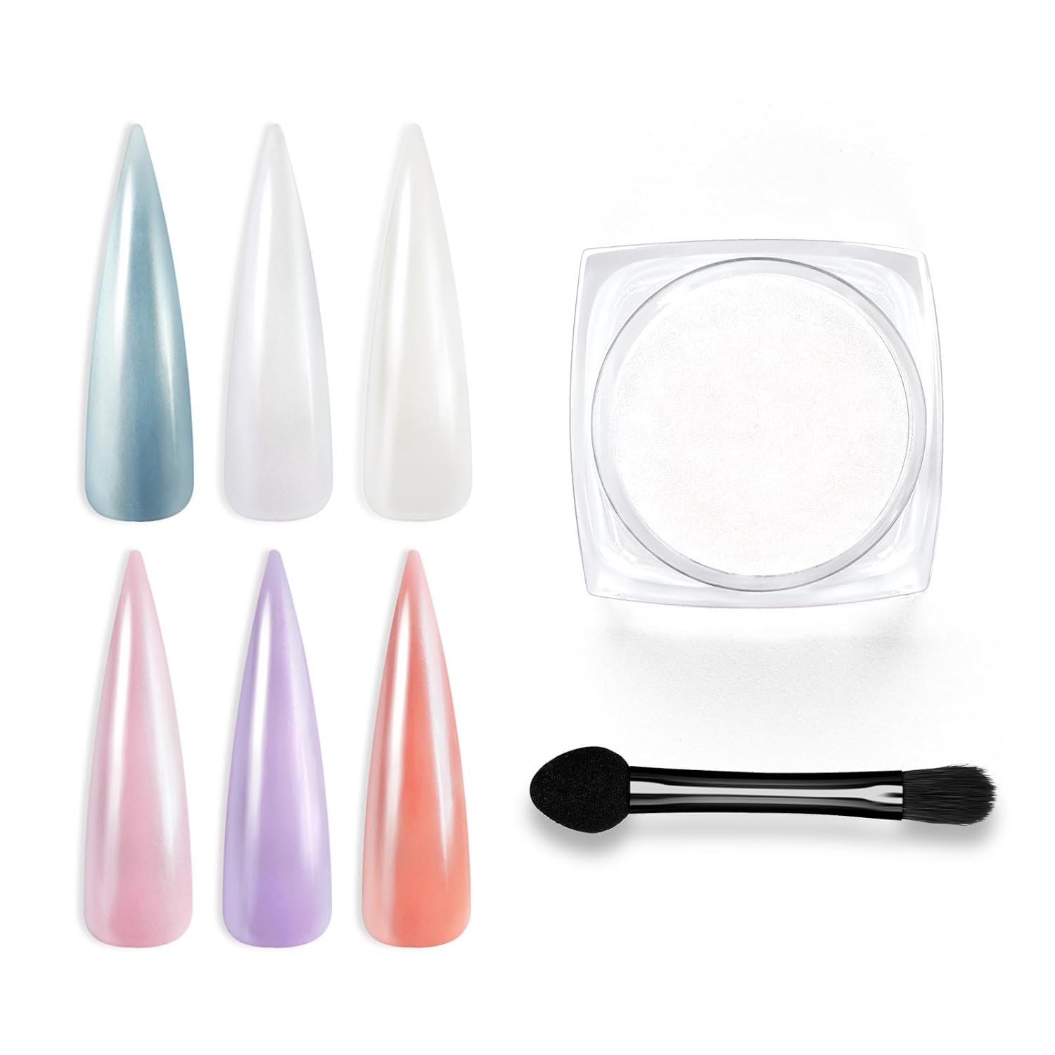 beetles Gel Polish Beetles – Juego de 20 esmaltes de uñas de gel, colección Euphoria de medianoche, morado, azul, rosa intenso, esmalte de gel con