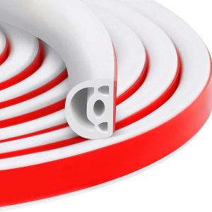 Tira de silicona insonorizada de 19.7 pies, burlete para marco de puerta para puertas y ventanas, autoadhesivo, sellado, fácil de cortar e instalar Tira de silicona insonorizada de 19.7 pies, burlete para marco de puerta para puertas y ventanas, autoadhesivo, sellado, fácil de cortar e instalar