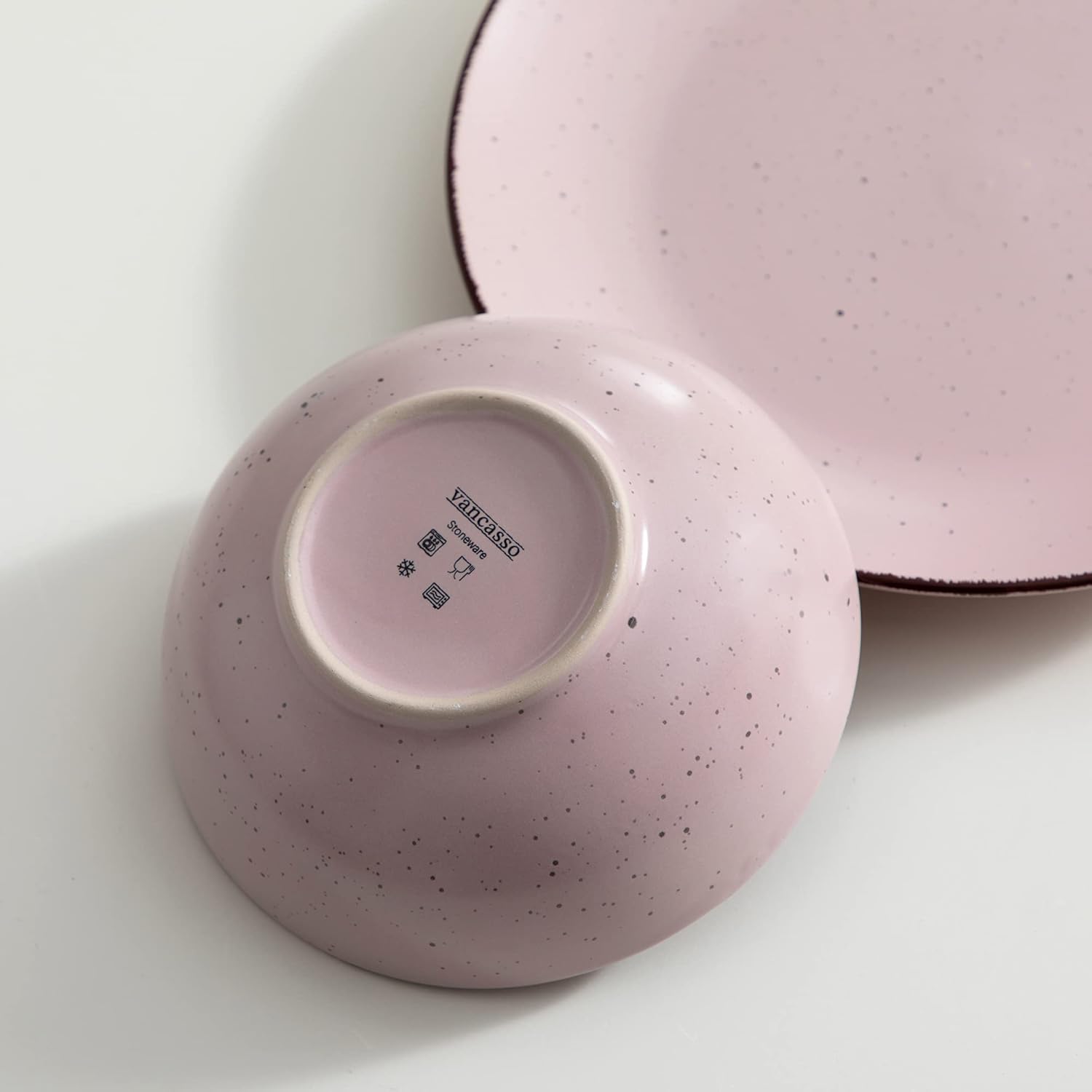 vancasso Moda – Juego de vajilla mate color crema, vajilla de cerámica de 32 piezas con plato de cena de 11 pulgadas, plato de postre de 8 pulgadas,