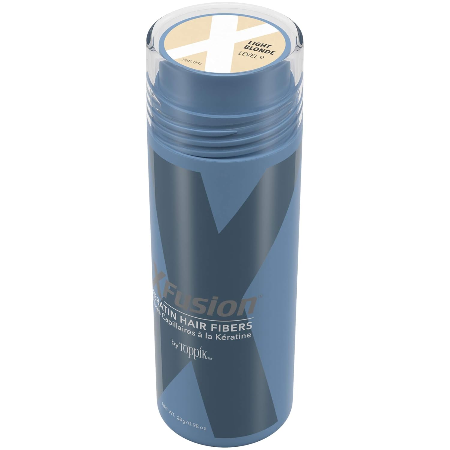 XFusion – Fibras capilares de queratina, color negro (tamaño grande, 0.99 oz)
