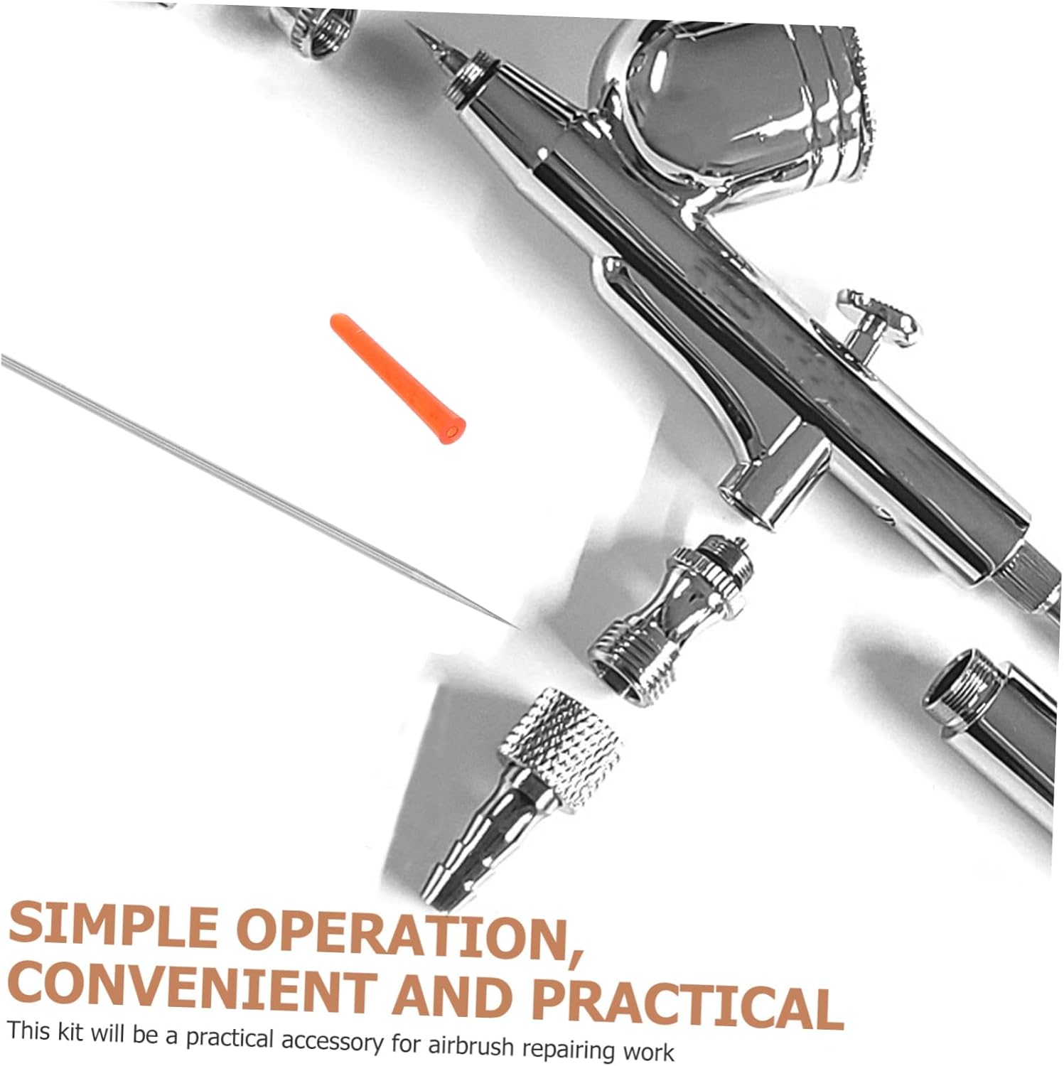 5 unids 0.012 in aguja para aerógrafo aerógrafo aguja aerógrafo piezas aerógrafo aguja fluido puntas aerógrafos aguja reemplazo aerógrafo accesorios