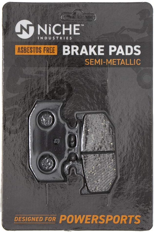 NICHE Juego de pastillas de freno de estacionamiento para Yamaha 5B4-25806-00 BG4-25806-00 semimetálico