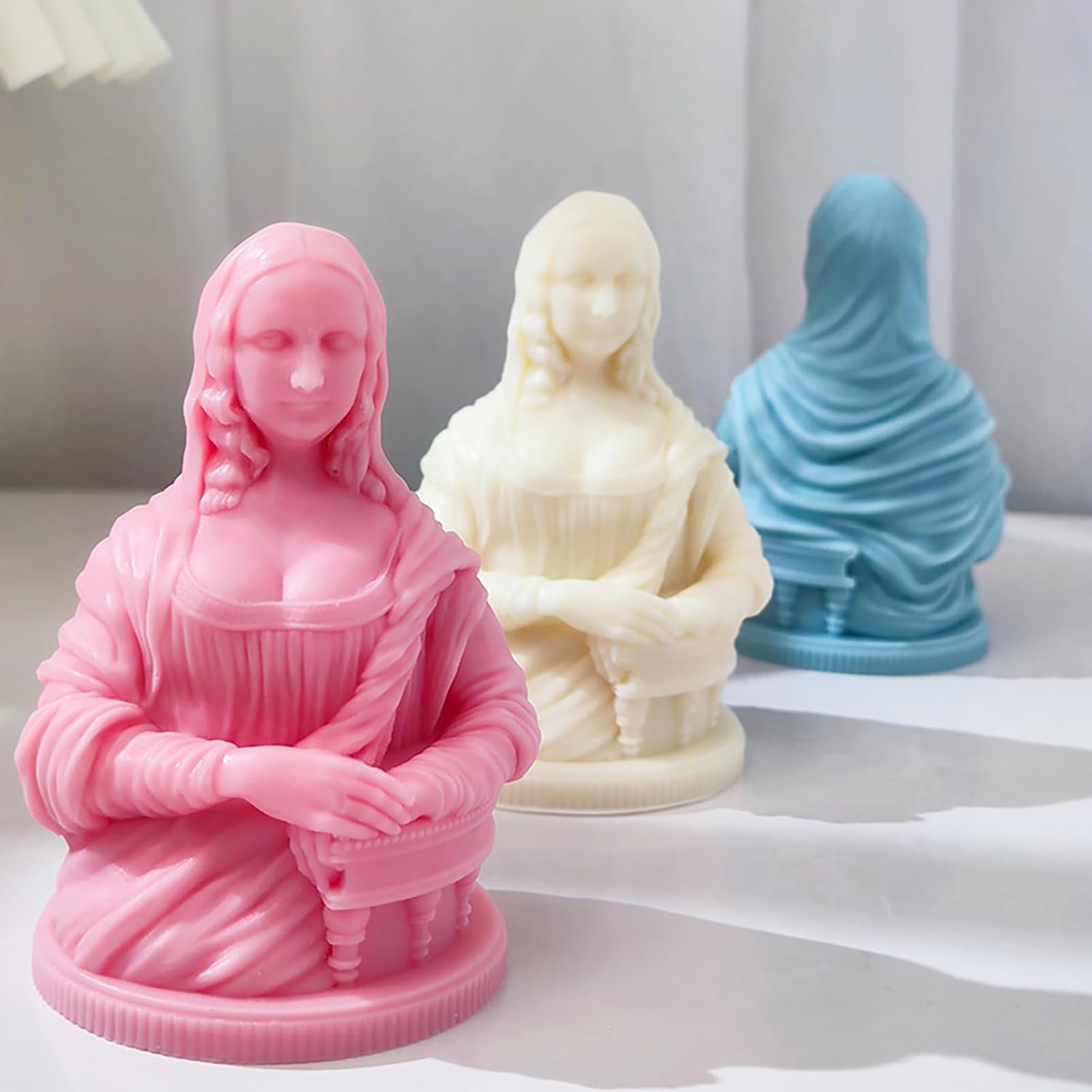 Molde para velas corporales, molde de Monna Lisa, molde de resina Monna Lisa, molde de arcilla, molde de fundición de resina para joyería, moldes
