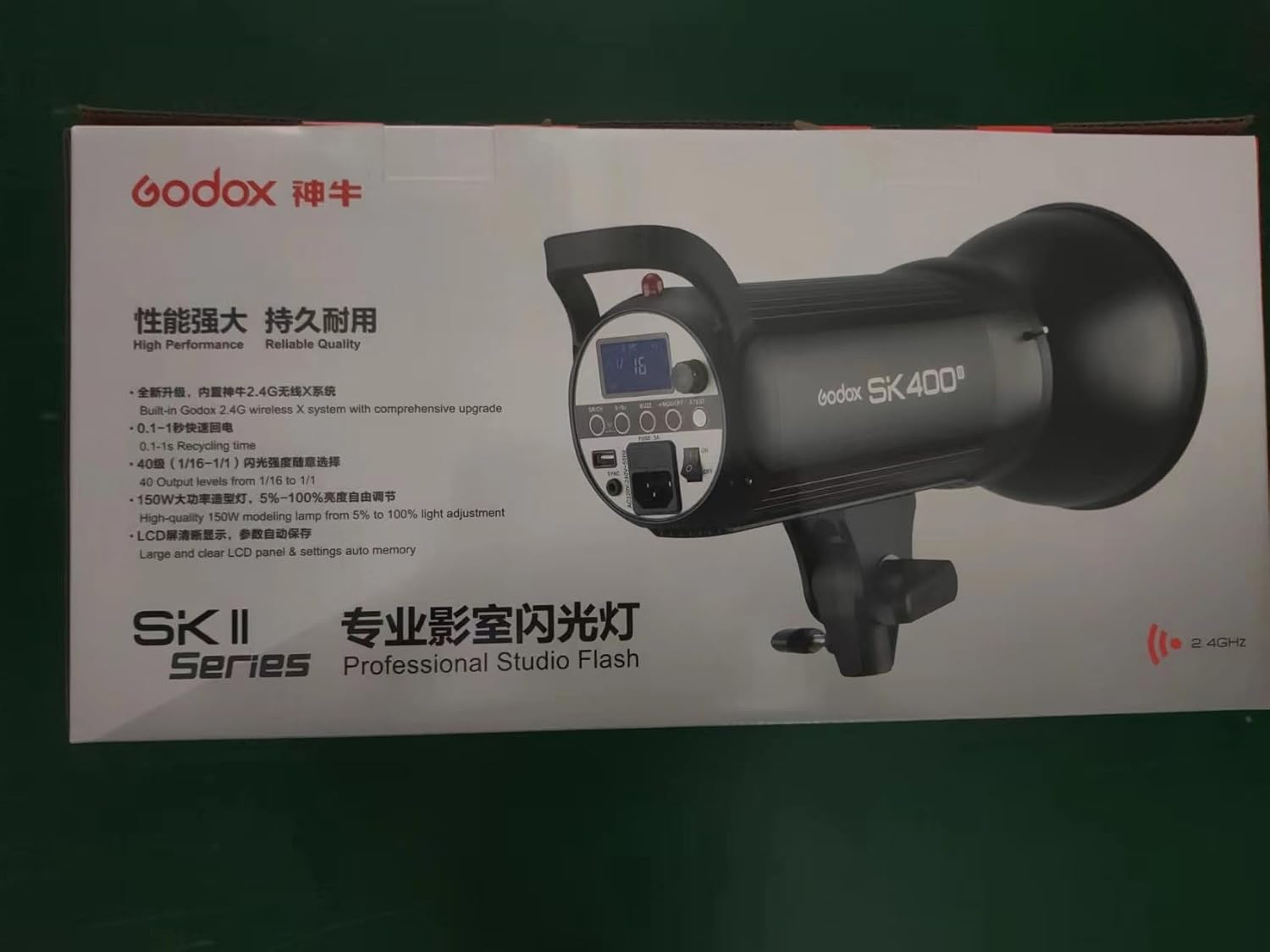 GODOX SK400II Estudio Estroboscópico Flash Light 400W GN65 5600K 150W Modelado Lámpara Profesional Speedlite para Estudio Retrato Fotografía