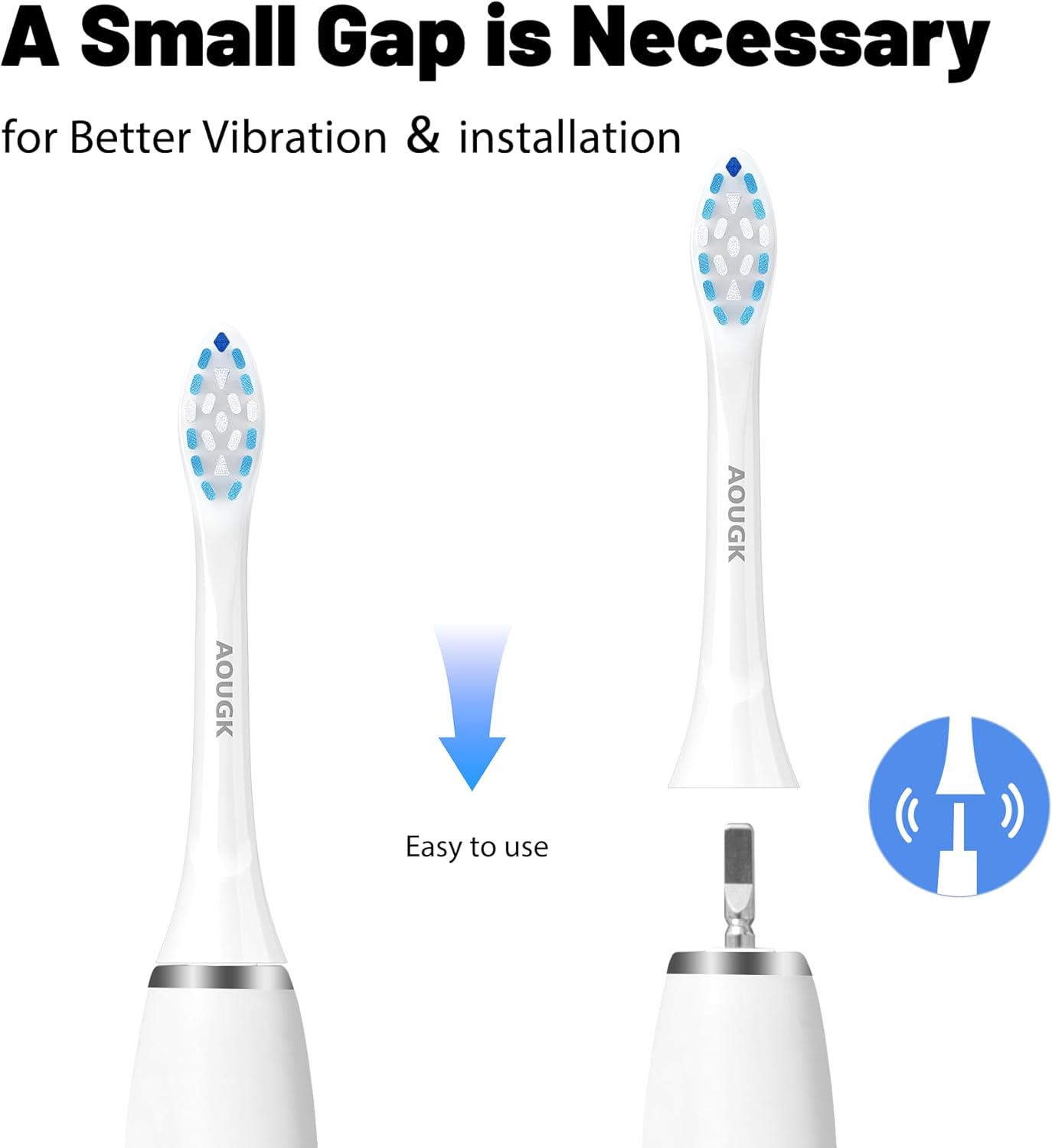 Cabezales de cepillo de dientes de repuesto compatibles con cepillos de dientes eléctricos recargables Philips Sonicare, cabezales de cepillo de