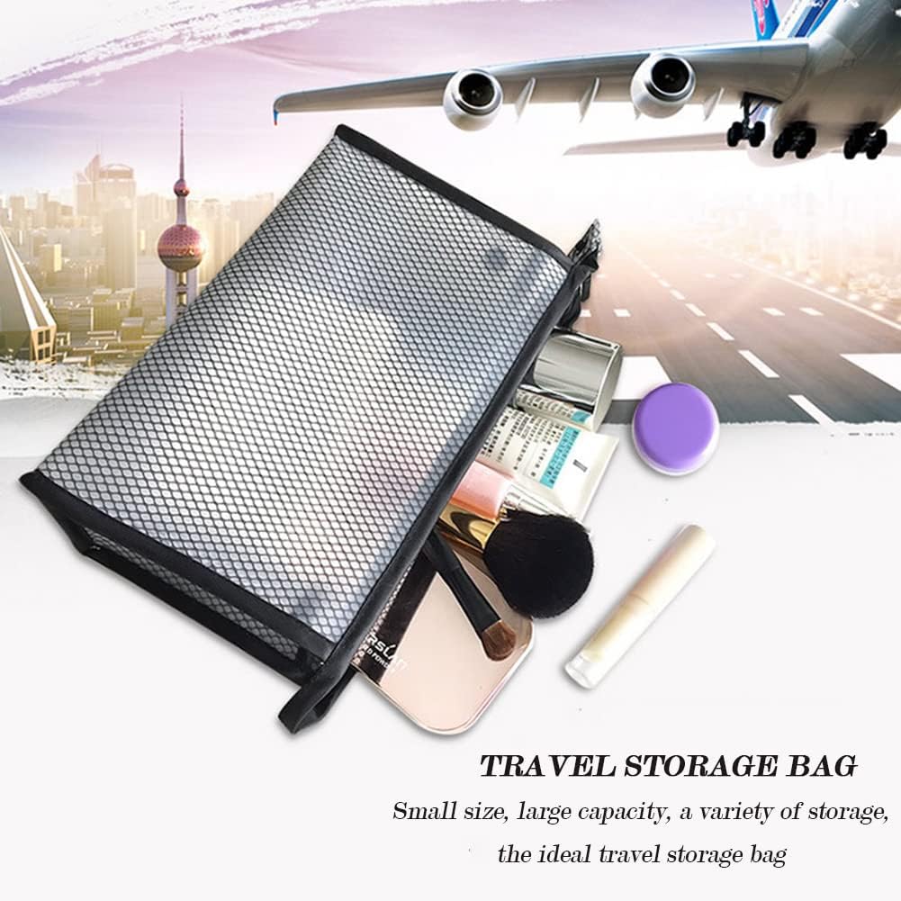 AKOAK Bolsa de maquillaje de viaje de 2 piezas, bolsa de almacenamiento portátil de EVA para necesidades diarias, impermeable, organizador de