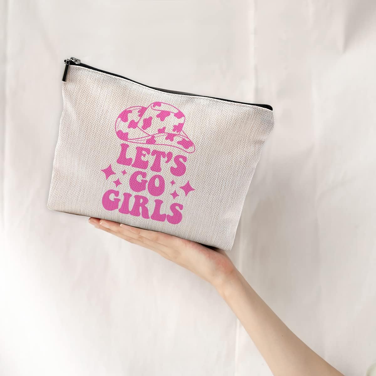 Bolsa de maquillaje occidental, bolsa de maquillaje estética, para niñas, bolsa de maquillaje rosa, bolsas de maquillaje para mujeres, regalos de