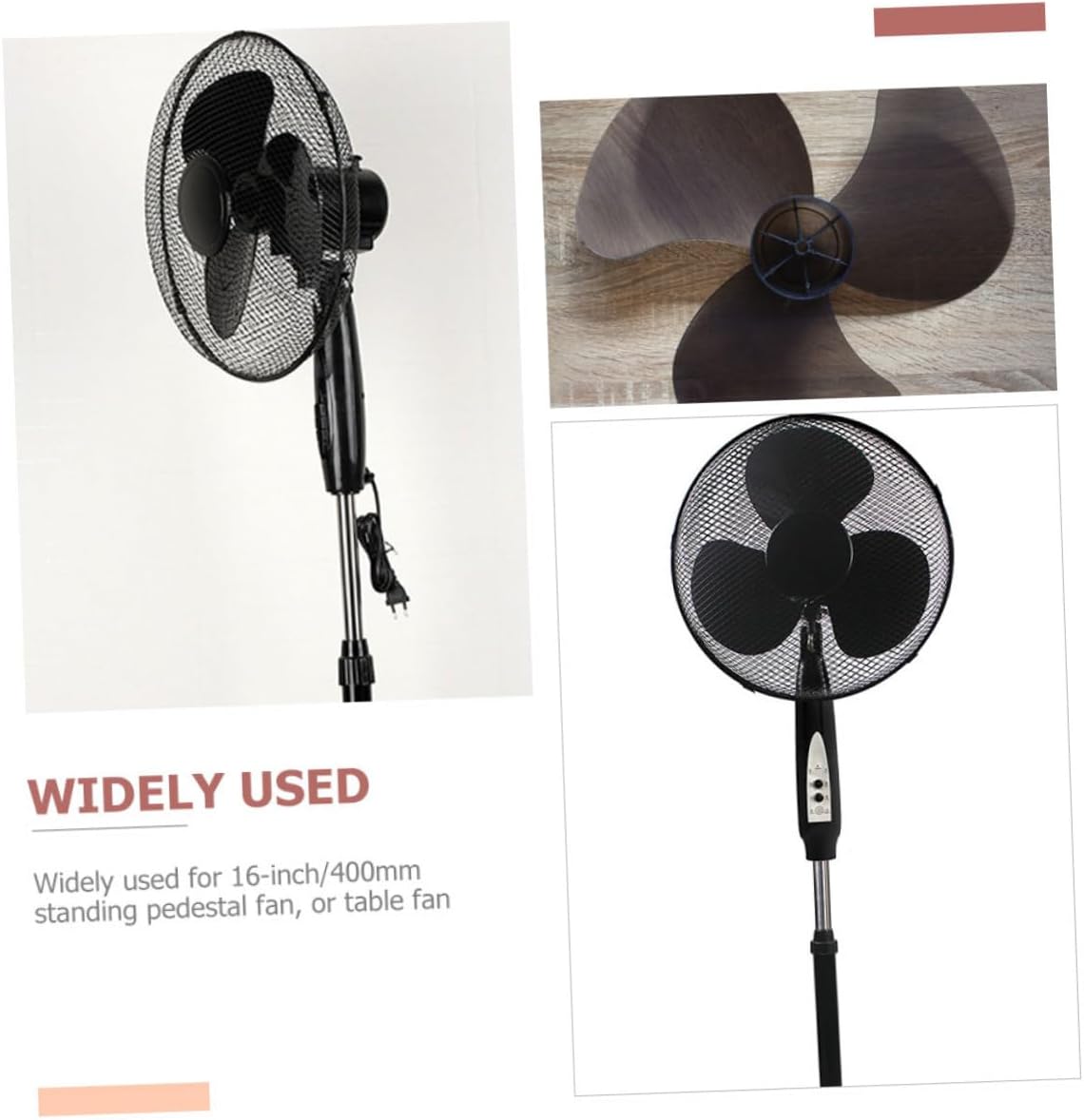 SOESFOUFU Ventiladores de aspas de ventilador para el hogar, accesorios de interior, ventilador de pie, ventilador de mesa, ventiladores de piso,