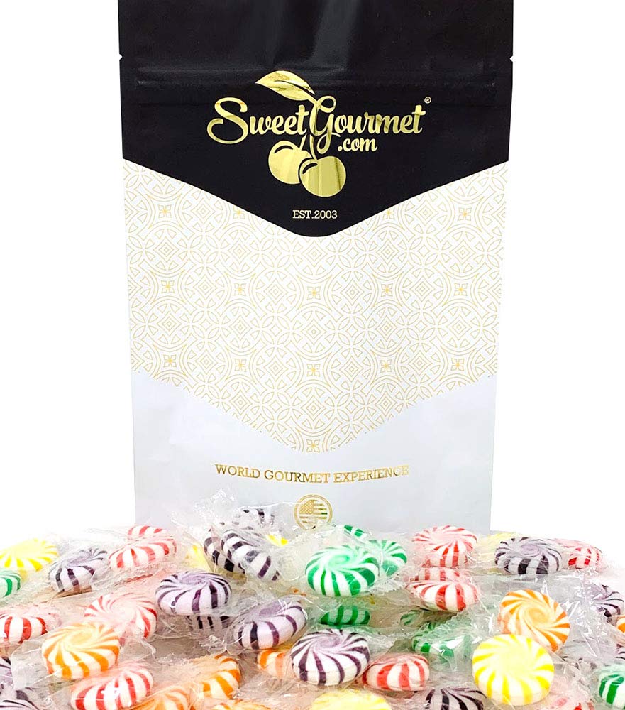 SweetGourmet Molinillos de caramelo duro de frutas variadas  1 libra