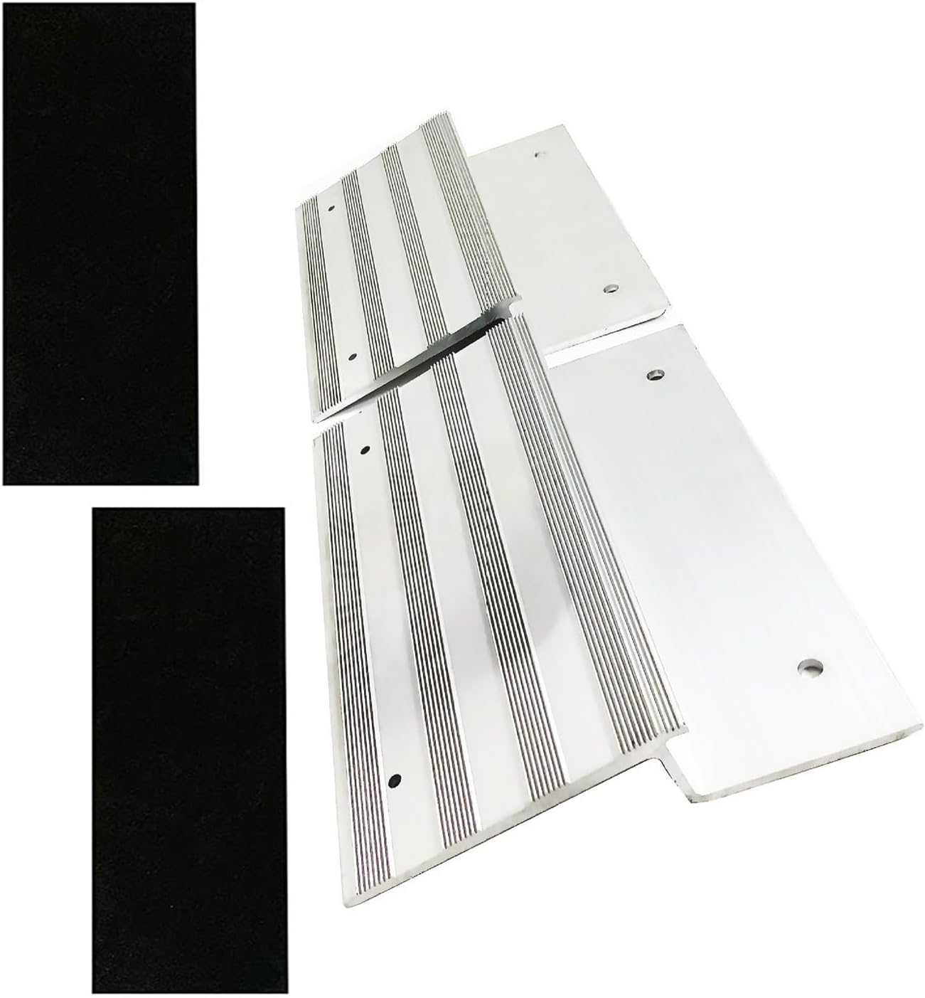 Paquete de 2 placas de rampa de aluminio, 11.25 pulgadas, crea tus propias rampas para cargar y descargar fácilmente y de forma segura tus
