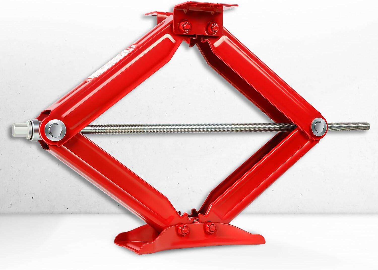 DNA MOTORING TOOLS-00328 – Paquete de 2 gatos de tijera estabilizadores de remolque de 5000 libras con manivela de velocidad, altura de 4-24