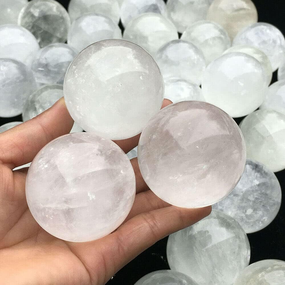 TEAMWILL 1pc Natural Islandia Esfera de Cuarzo Esfera de Cristal de Cuarzo Curación 1.575 in Nuevo