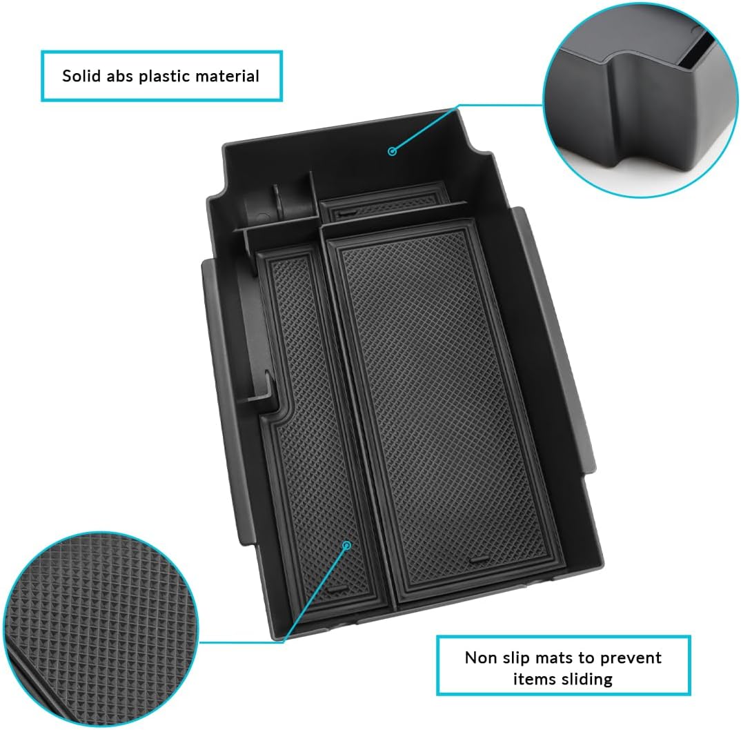 MARCHFA Bandeja organizadora de consola central compatible con accesorios Subaru Crosstrek 2024, organizador de bandeja para reposabrazos para