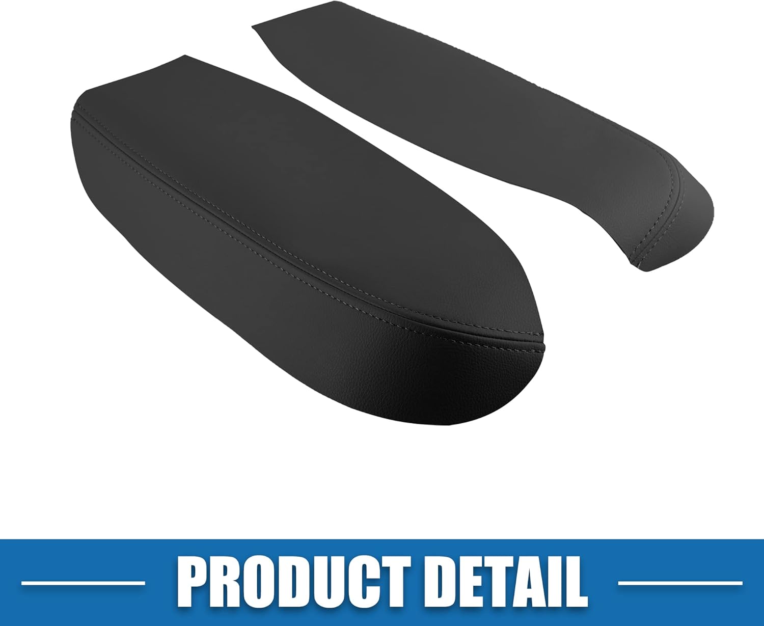 A ABSOPRO Panel de la puerta delantera del coche reposabrazos cubierta interior de la puerta trims para Acura RDX 2007-2012 negro 1 par
