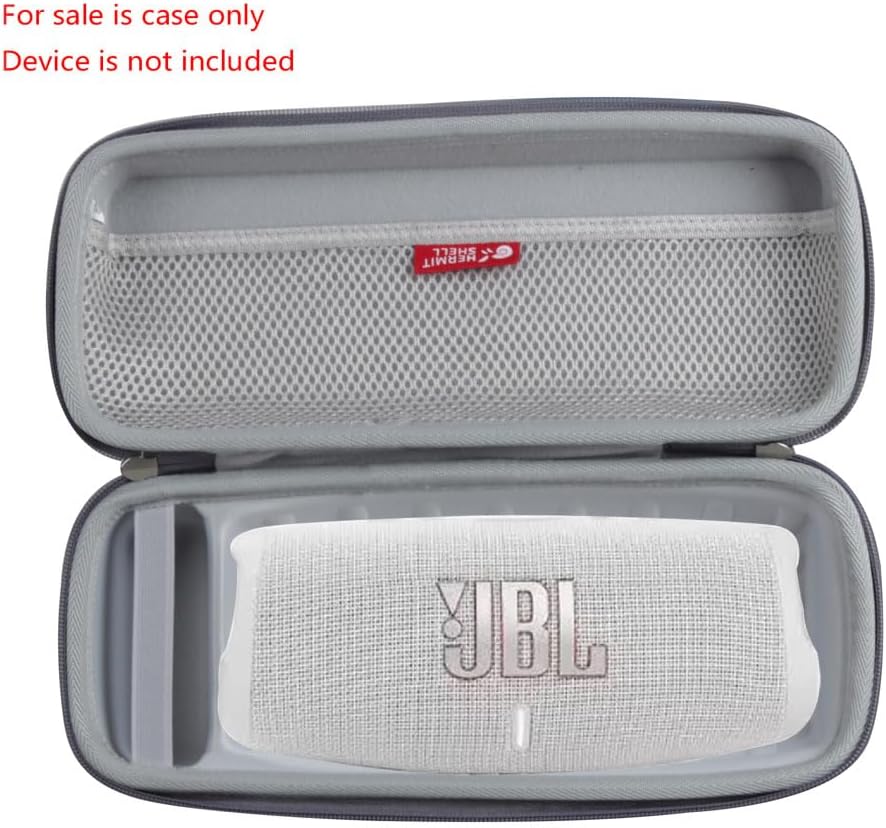 Hermitshell Funda de viaje para JBL Charge 4JBL Charge 5 Altavoz Bluetooth inalámbrico portátil impermeable (gris)