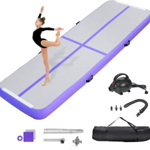 Inflatable Gymnastics Air Tumbling Track Mat 10ft 13ft 16ft 20ft, Air Tumble Track Mat with Electric Air Pump for Home Use Training Cheerleader Yoga Inflatable Gymnastics Air Tumbling Track Mat 10ft 13ft 16ft 20ft, Air Tumble Track Mat with Electric Air Pump for Home Use Training Cheerleader Yoga