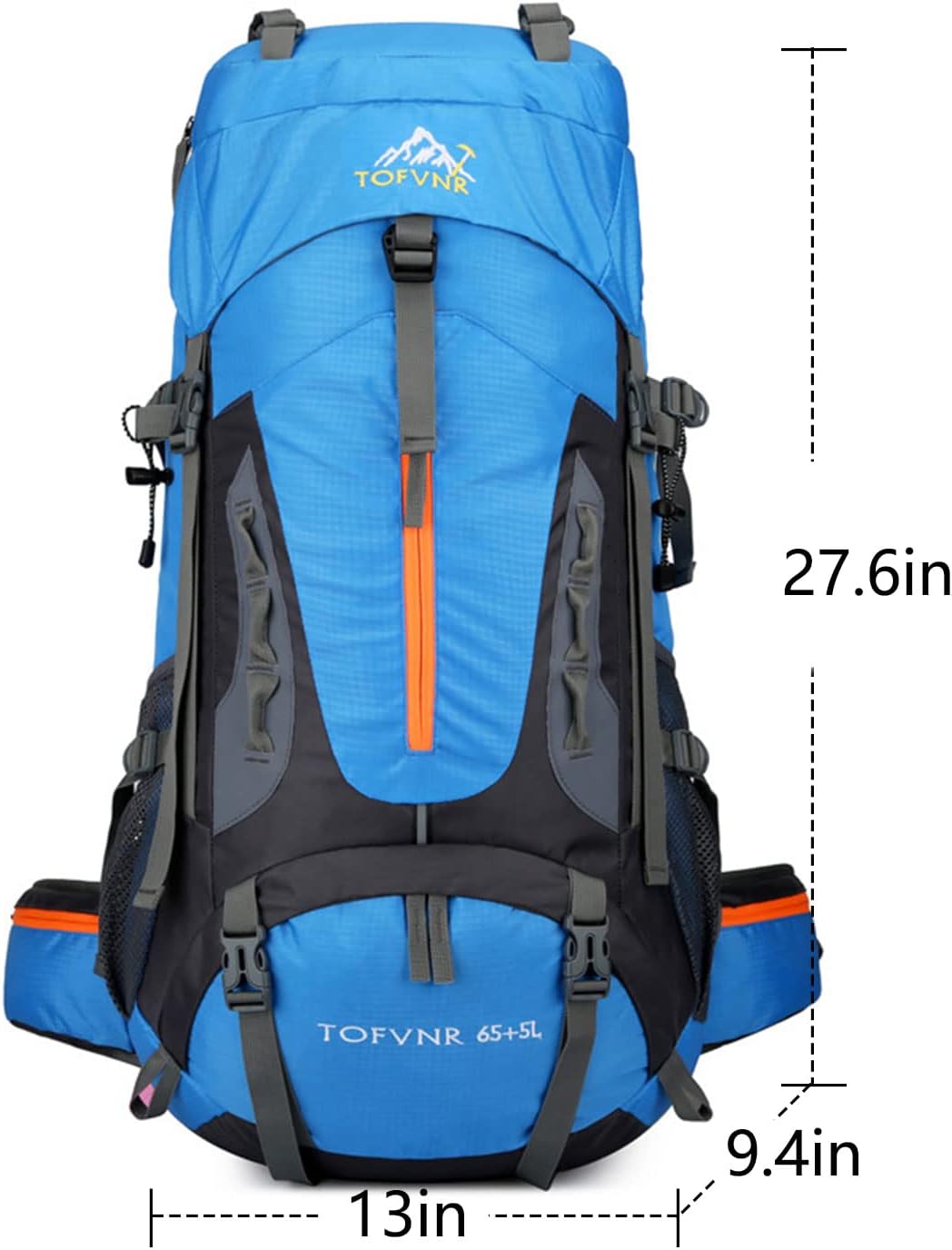 Kingsea Mochila de montañismo de 70 litros, para hombres y mujeres, gran capacidad, deportes al aire libre, senderismo, escalada, camping, mochila