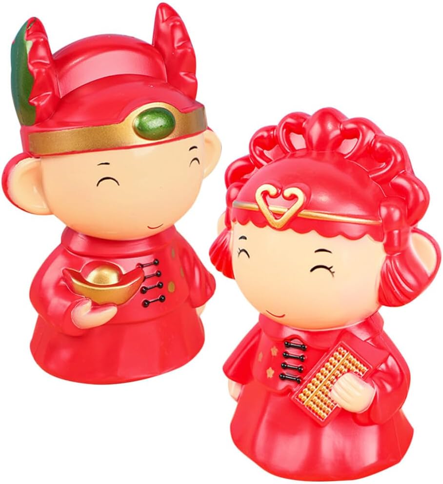 OSALADI 1 Pair Toys for Boys Wedding Decoration Boys Piggy Bank Boy Toy Tabletop Decor Red Home Decor Girl Toys Kid Toys Kids Toys Kids Piggy Bank