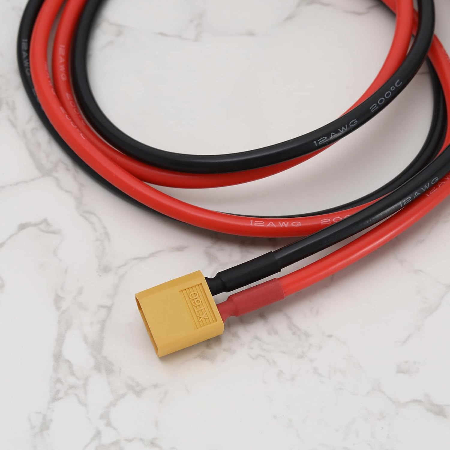XT60 a O Ring Terminal Cable XT60 Macho a O-Ring Macho Cable XT60 a O Ring Connection Wire Accesorios para Control Remoto Aviones Coches de Juguete