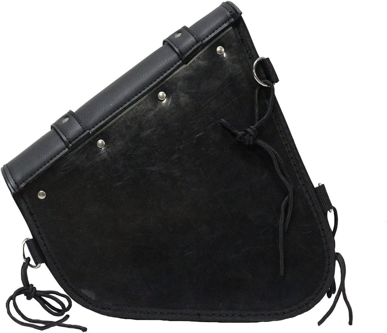 GARGOYLE BELLS Bolsas de cuero para sillín de motocicleta, bolsa de brazo oscilante para softails y helicópteros, bolsas de equipaje de motocicleta,
