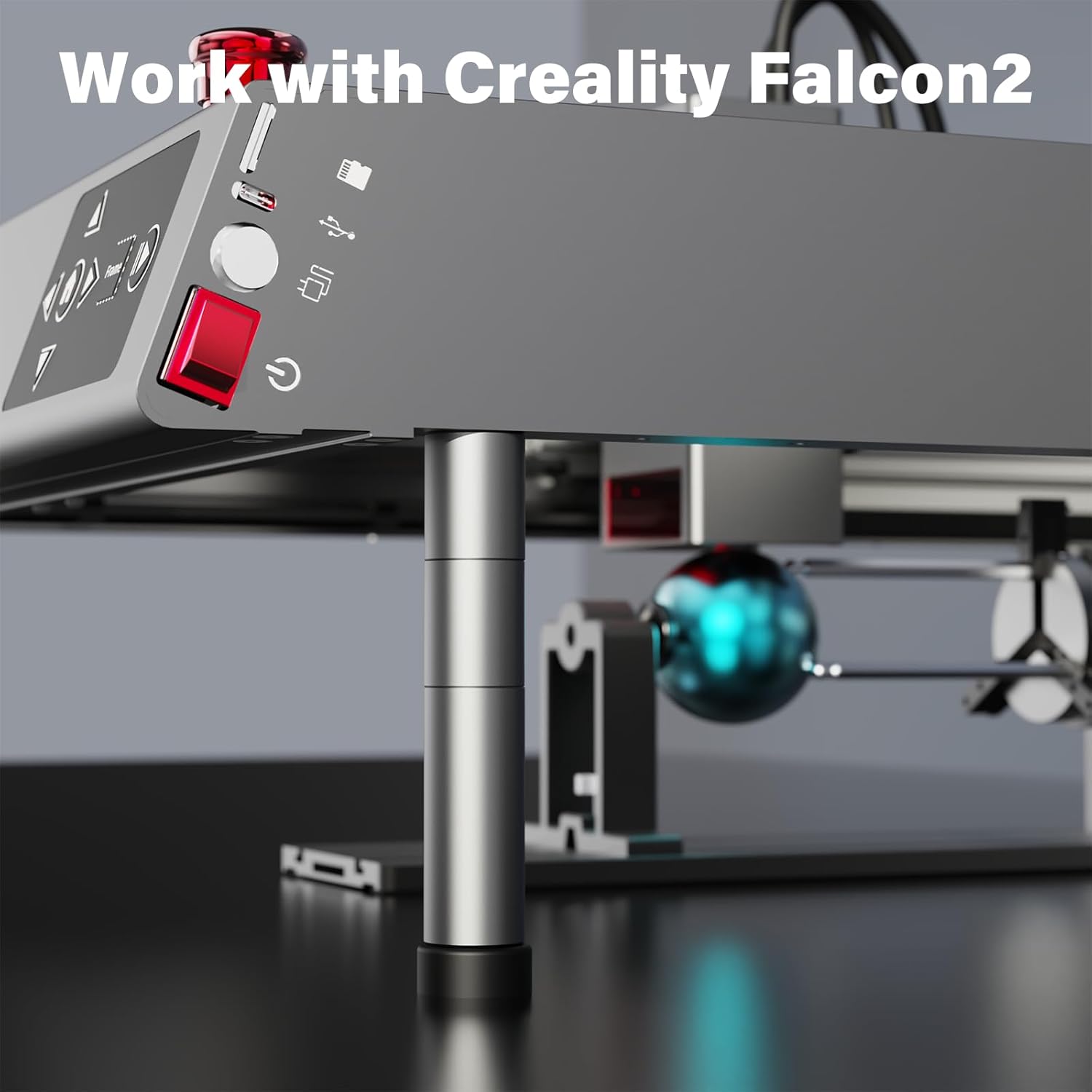 Grabador láser para máquina Creality Falcon 2 láser y grabadora, elevador de máquina de grabado láser, aumento de 2.205 in (2.2 pulgadas)