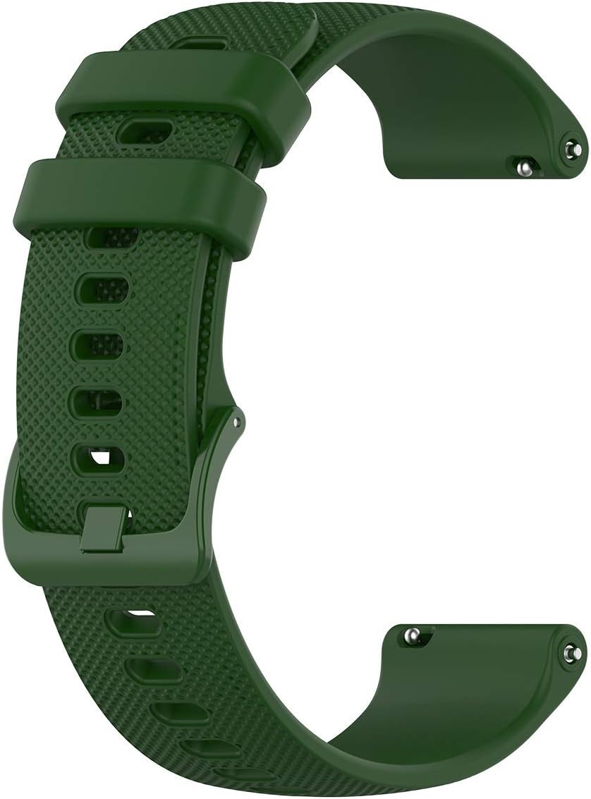 Yeejok Correas de silicona de 0.73 pulgadas compatibles con Fossil Gen 65E de 1.73 pulgadas, Gen 5 LTECarlyleGarrettJulianna Reloj inteligente de