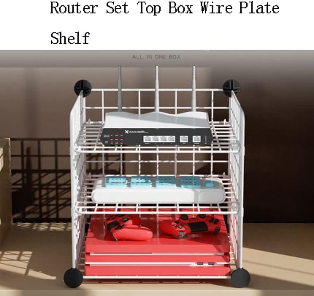 Soporte flotante para estante enrutador, estante inalámbrico para módem WiFi, estante de almacenamiento para almacenamiento doméstico para objetos