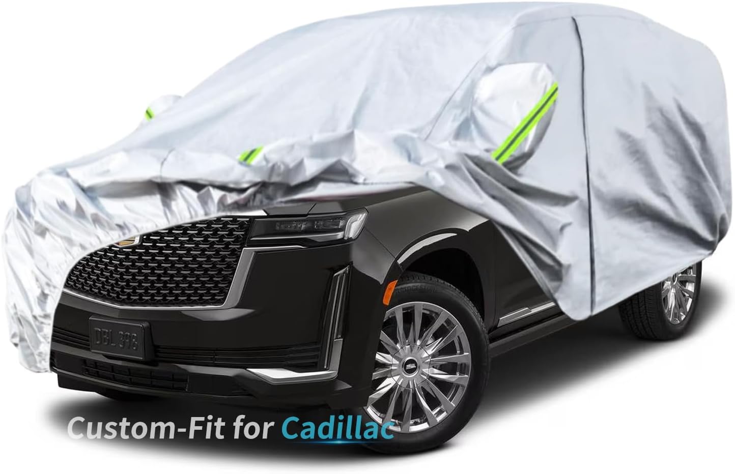 Funda para automóvil Cadillac, funda de automóvil de 7 capas impermeable para todo tipo de clima, para exteriores, cubierta completa contra la