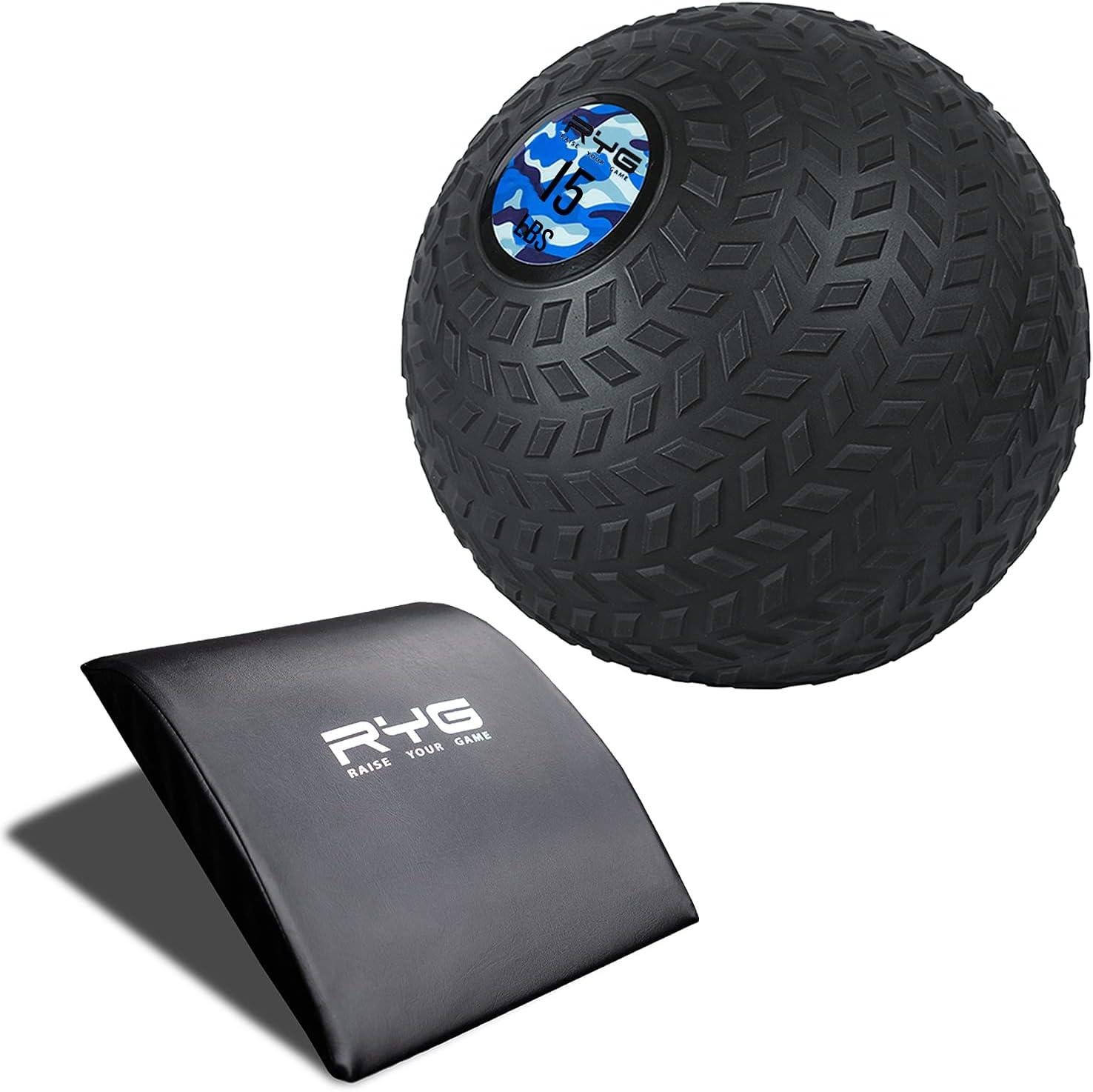 Slam Medicine Balls, 5, 10, 15, 20 lbs for Strength and Crossfit Workout, Exercise Weight Ball for Zero Bounce Fitness Conditioning Exercises