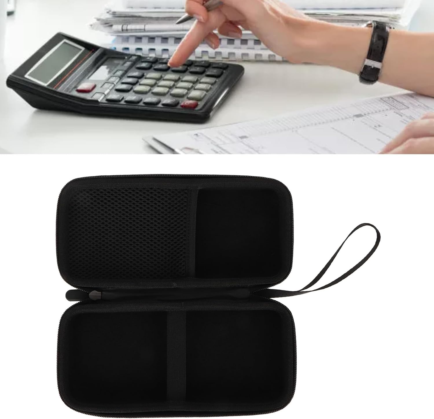 Estuche rígido para calculadora gráfica Texas Instruments TI-84 Plus CE, estuche de viaje duro antiestático, caja de transporte de nailon EVA duro