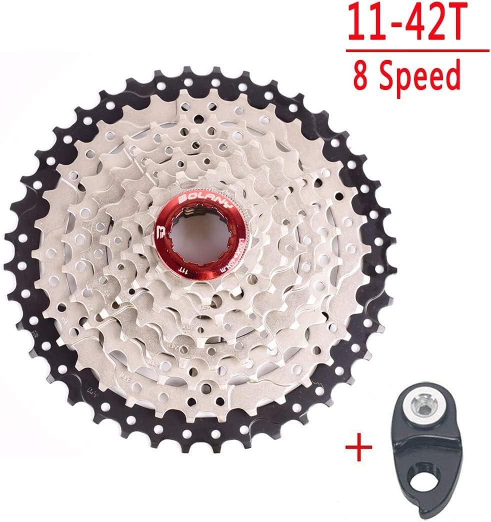 Casete MTB 8 velocidades 11-32T 11-36T 11-40T 11-40T 11-42T Casete de bicicleta de relación amplia Piñón de casete de bicicleta compatible con