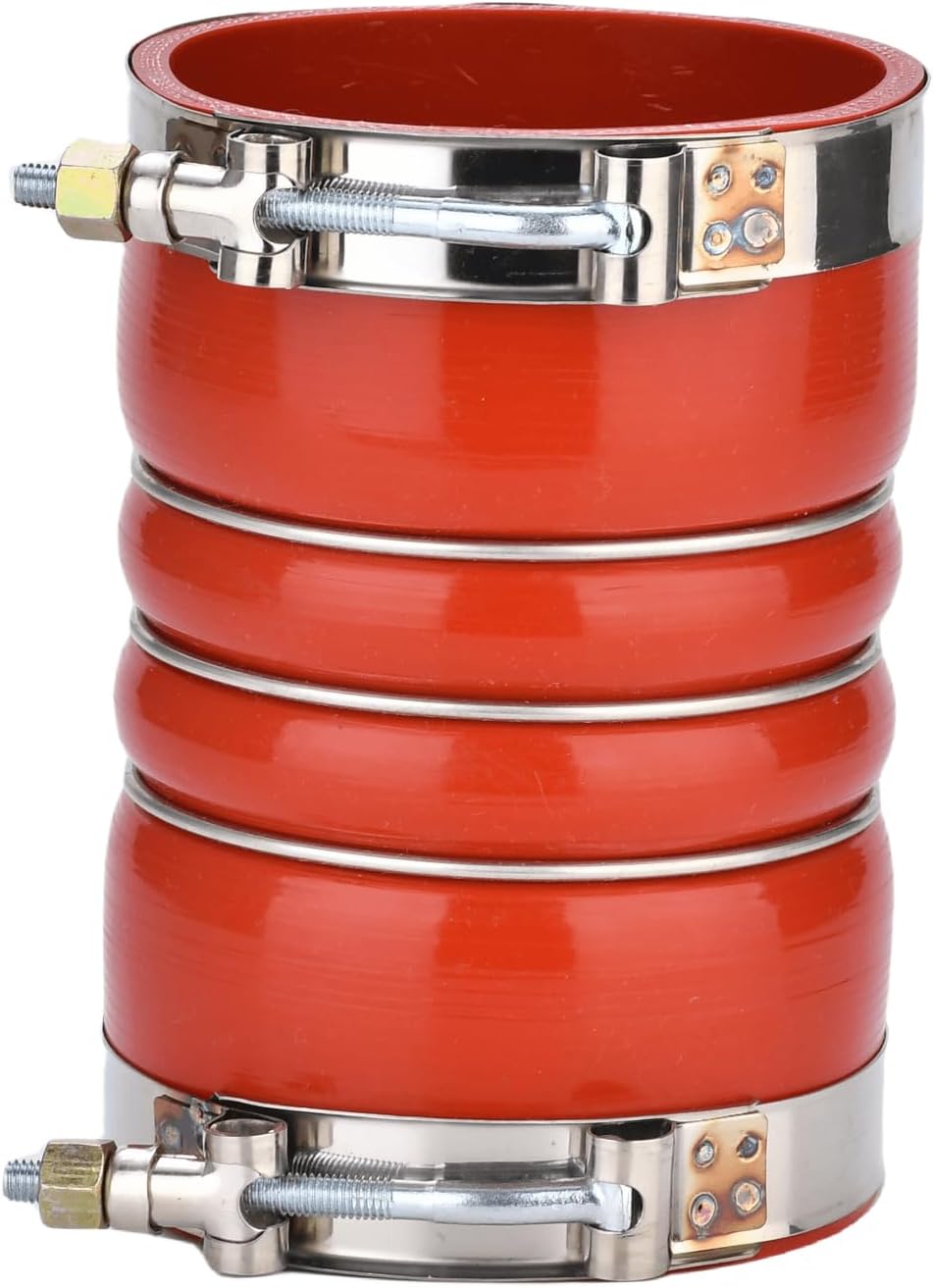 202-36-2042 Par de mangueras de silicona roja de carga de aire con abrazaderas juego de 4 x 6 pulgadas y 4 pulgadas se adapta a 202-36-2042