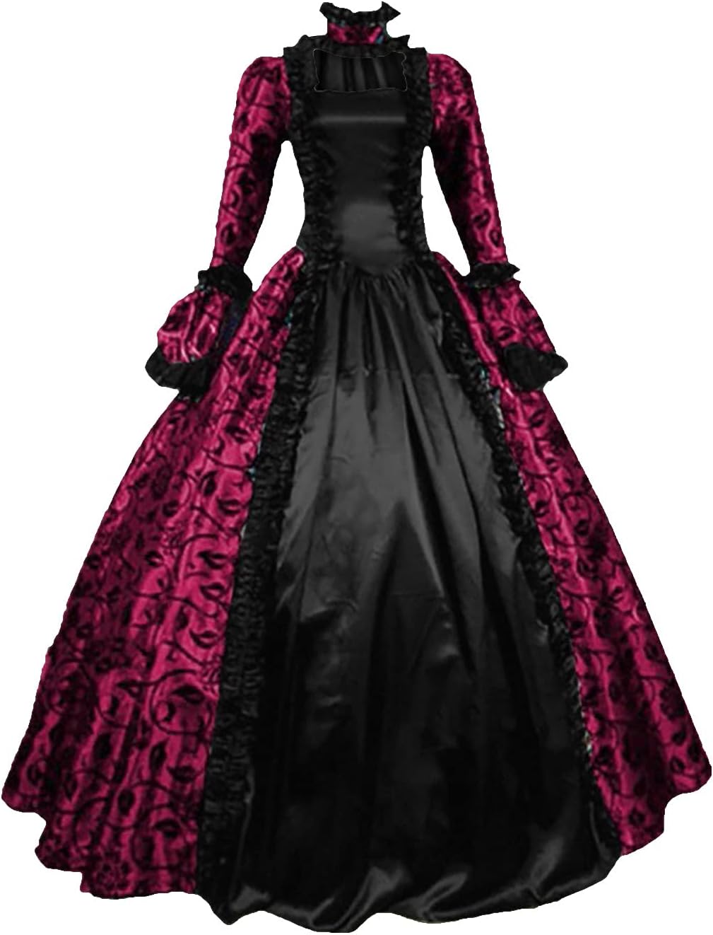 Vestido victoriano para mujer, vestido retro medieval renacentista, vestido rococó, vestidos de baile de los años 1800, vestidos de regencia