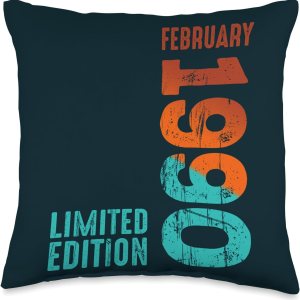 1990 Limited Edition 1990 February 1990 Year 1990 Retro 1990 Throw Pillow 1990 Limited Edition 1990 February 1990 Year 1990 Retro 1990 Throw Pillow
