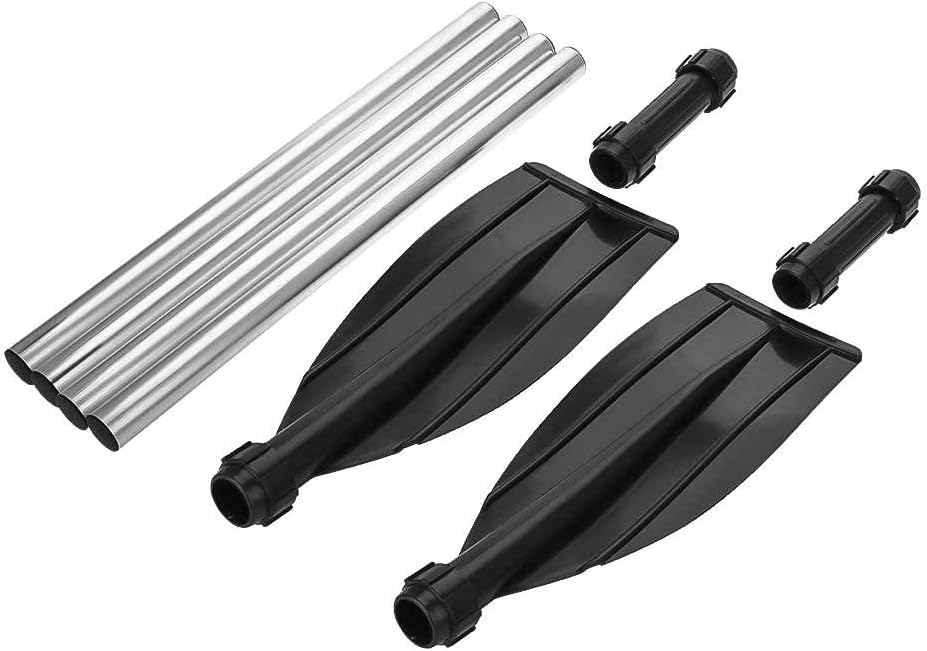 TOPINCN Aleación de aluminio ligero acanalado hoja kayak paletas barco remos para todo tipo de actividades acuáticas