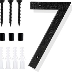 Números flotantes de casa, números de puerta negros grandes de 8 pulgadas, números de dirección de fácil montaje, números de casa modernos para Números flotantes de casa, números de puerta negros grandes de 8 pulgadas, números de dirección de fácil montaje, números de casa modernos para