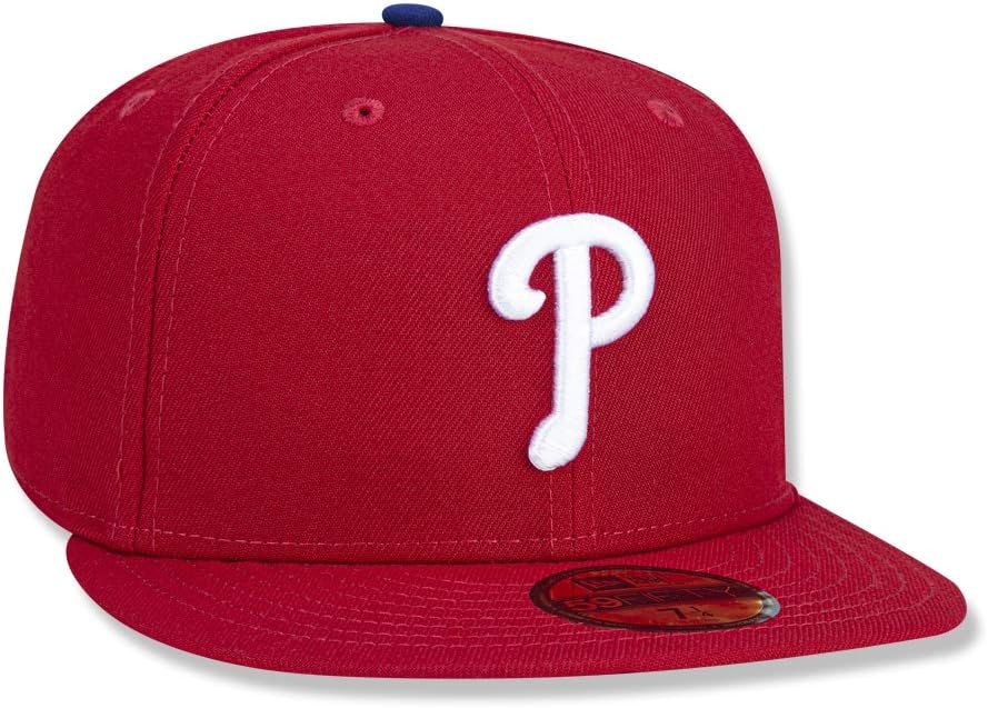 New Era Philadelphia Phillies Fitted 59Fifty On Field Gorra roja