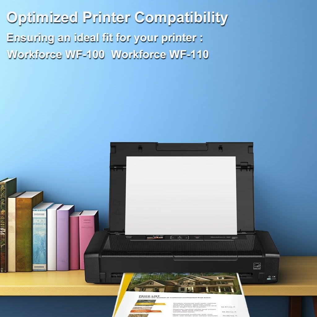 HLPRINT Cartucho de tinta remanufacturado T215 de repuesto para impresoras Workforce WF-100 EC-C110 WF-110 Tinta de pigmento (1 negro 1 color)