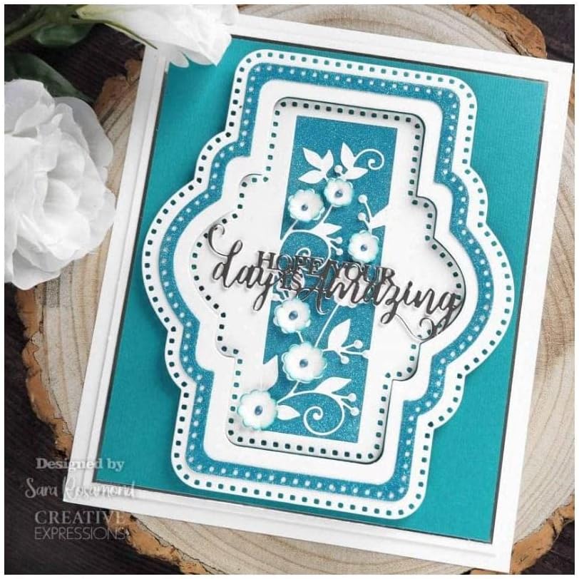 CREATIVE EXPRESSIONS Craft Dies LB, Colección Noble Etiqueta Vintage