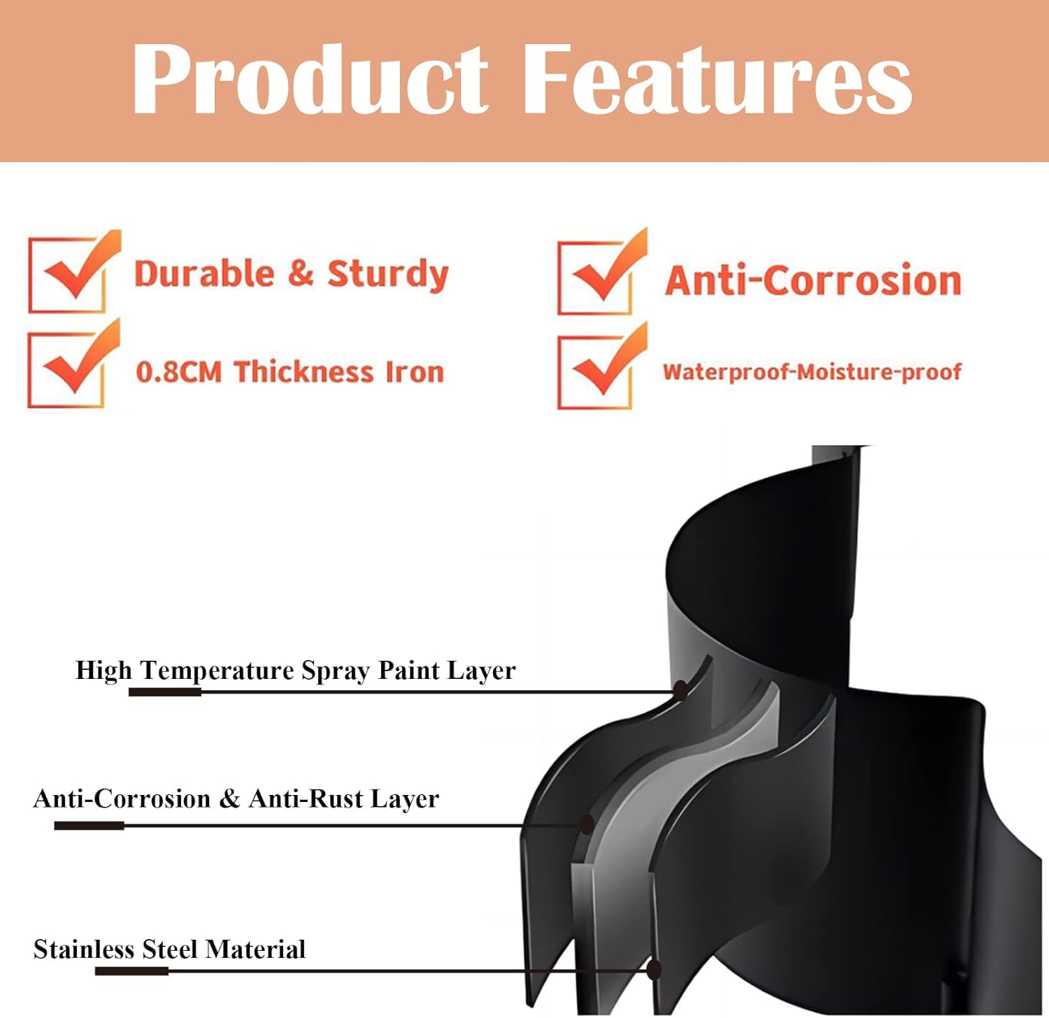 Antler – Soporte para rollo de papel higiénico de animales, soporte de metal negro para 8 rollos, estante de almacenamiento de rollos de papel,