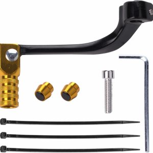 Palanca de cambios de aleación de aluminio para motocicleta CRF BSE 110 TTR 125 motocicleta 250cc 110cc 50cc Dirt Pit Bike (doradonegro) Palanca de cambios de aleación de aluminio para motocicleta CRF BSE 110 TTR 125 motocicleta 250cc 110cc 50cc Dirt Pit Bike (doradonegro)