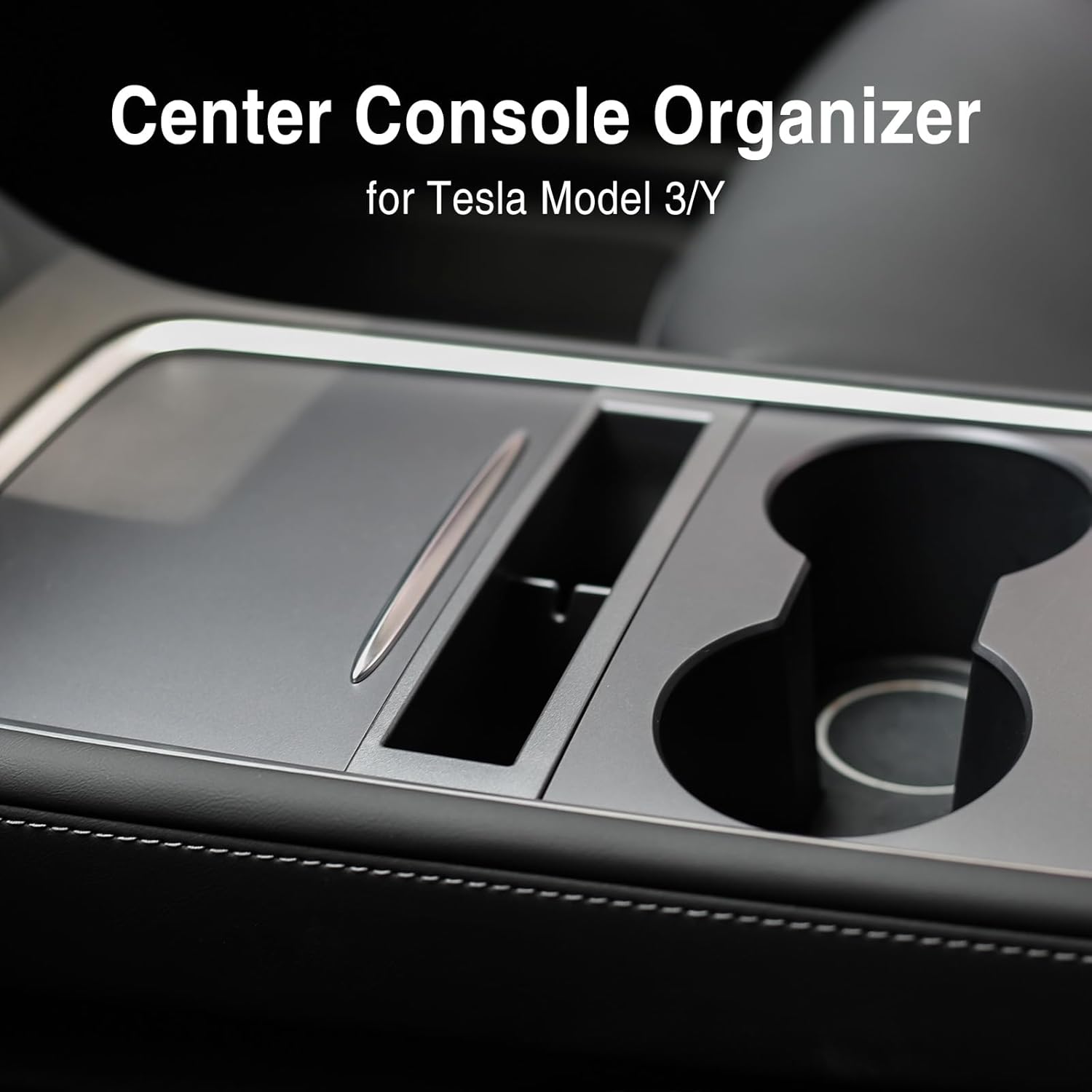 Organizador de consola central para Tesla modelo 3modelo Y consola central con ranura para teléfono compatible con Tesla USB Hub Tesla Accesorios de