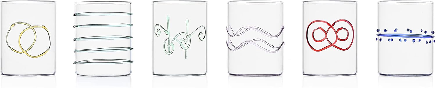 (ICHENDORE) ICHENDORF 09352007AR-CN Water Glasses Assorted 6 Piece Set