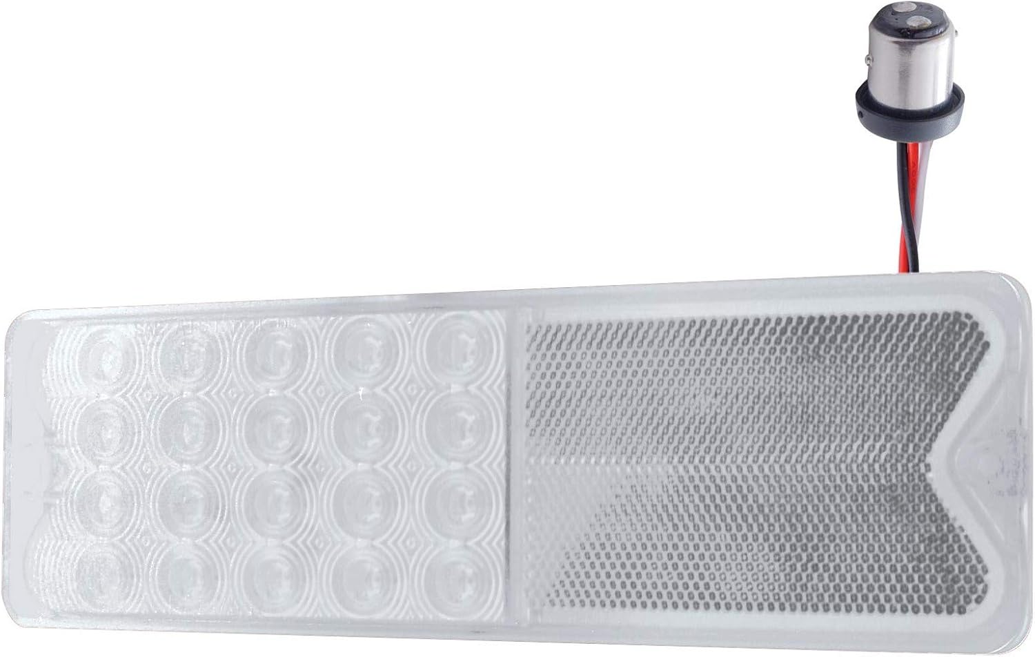 United Pacific Luces traseras LED rojas transparentes para camioneta Chevy Fleetside 1967-1972, cada una