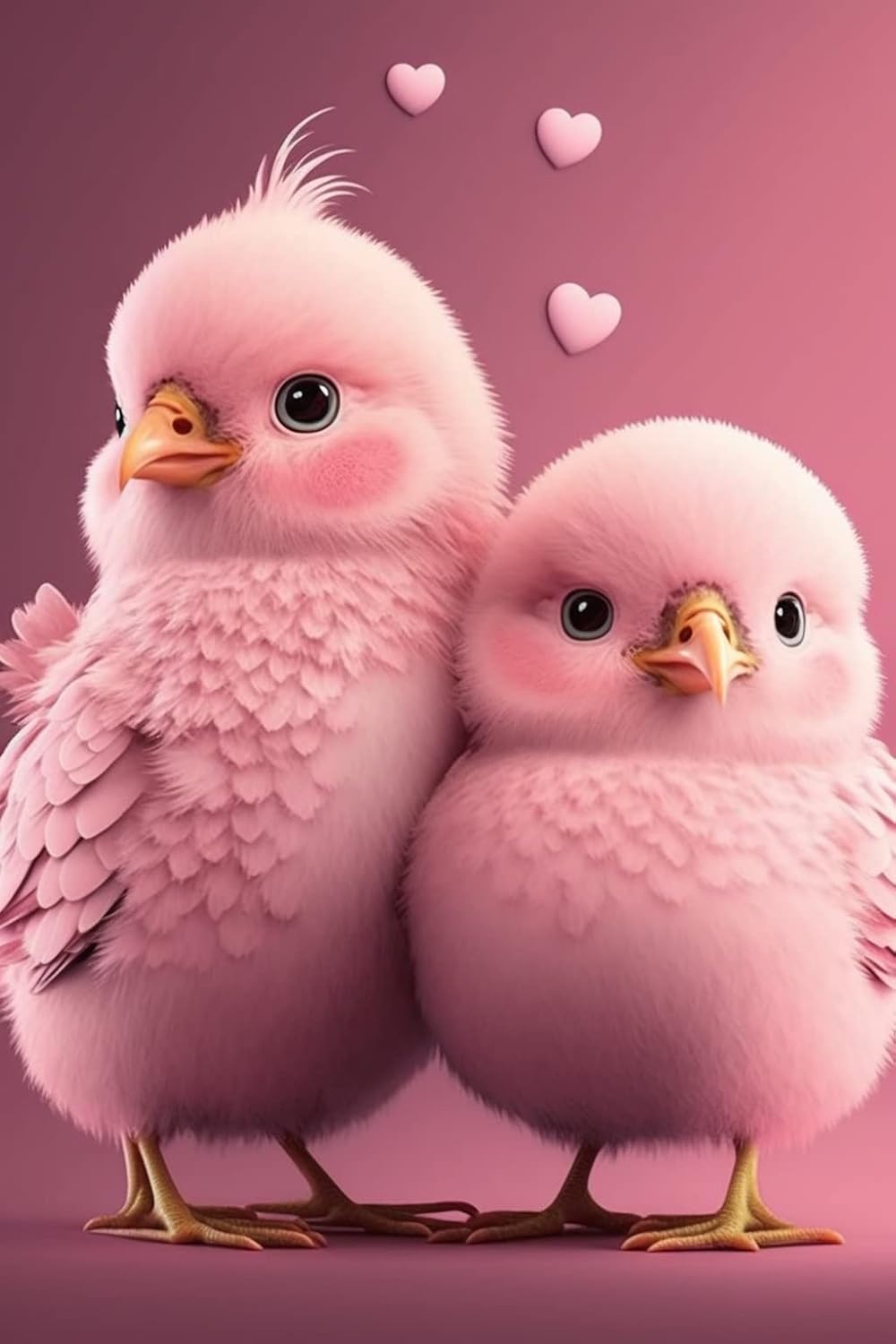 Two Pink Chicks – Rompecabezas de 1000 piezas de madera para niños y adolescentes, entrenamiento educativo, resistente a la descompresión, juegos