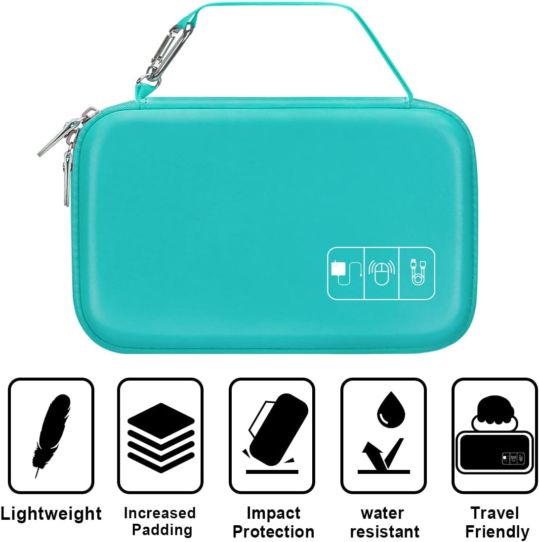 Canboc Estuche organizador electrónico de viaje duro para MacBook adaptador de corriente Cable cargador Apple Magic Mouse Power Bank Apple Pencil