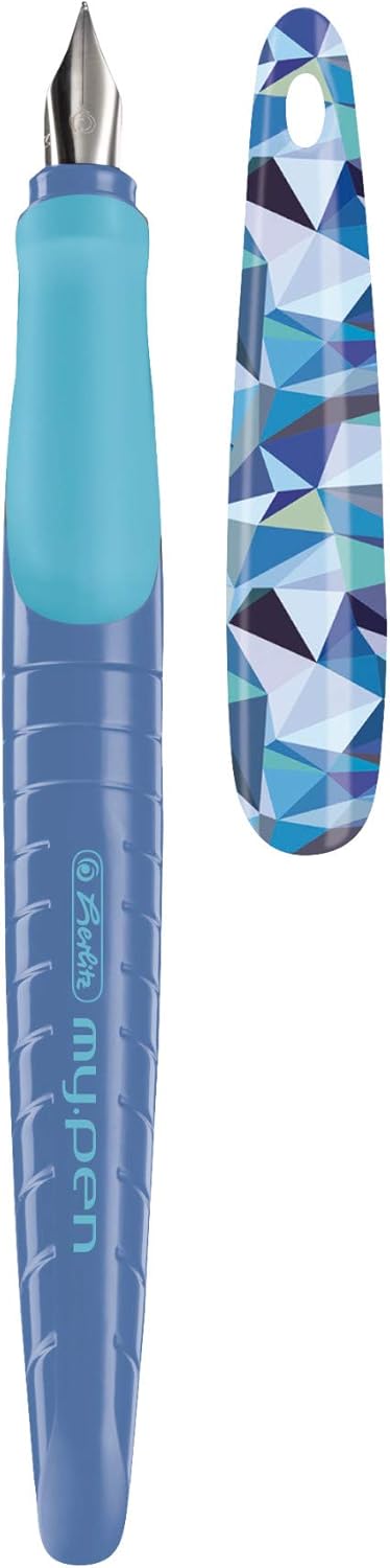 Herlitz my.pen 50027248 – Pluma estilográfica (1 unidad), color azul salvaje