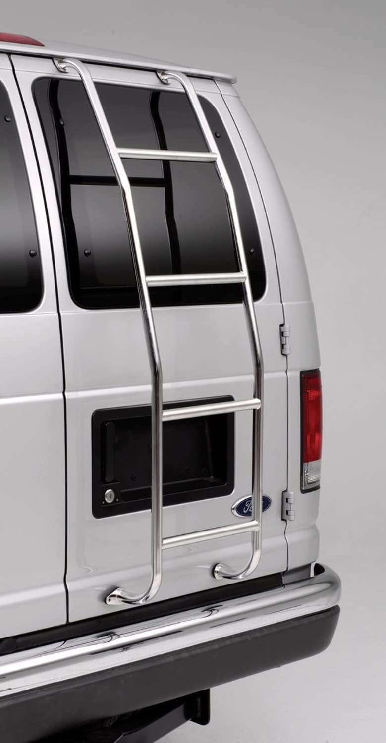 Surco A093F99 – Escalera de acero inoxidable para furgoneta Ford de tamaño completo 1999-2013
