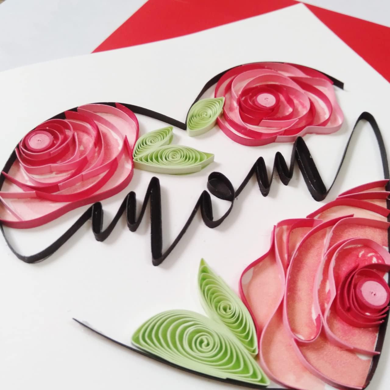 sdfsdf Tarjeta de felicitación de cisnes para el día de la madre, tarjeta de flores florales, tarjeta de agradecimiento, tarjeta de felicitación 3D