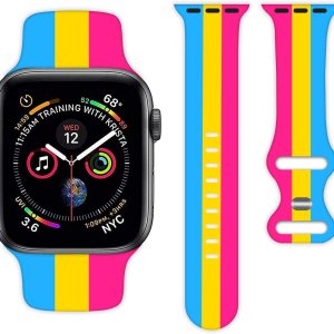 Pride – Correa de reloj compatible con Apple Watch de 1.496 pulgadas, 1.575 pulgadas, 1.654 pulgadas, 1.732 pulgadas, 1.732 pulgadas, correa de Pride – Correa de reloj compatible con Apple Watch de 1.496 pulgadas, 1.575 pulgadas, 1.654 pulgadas, 1.732 pulgadas, 1.732 pulgadas, correa de